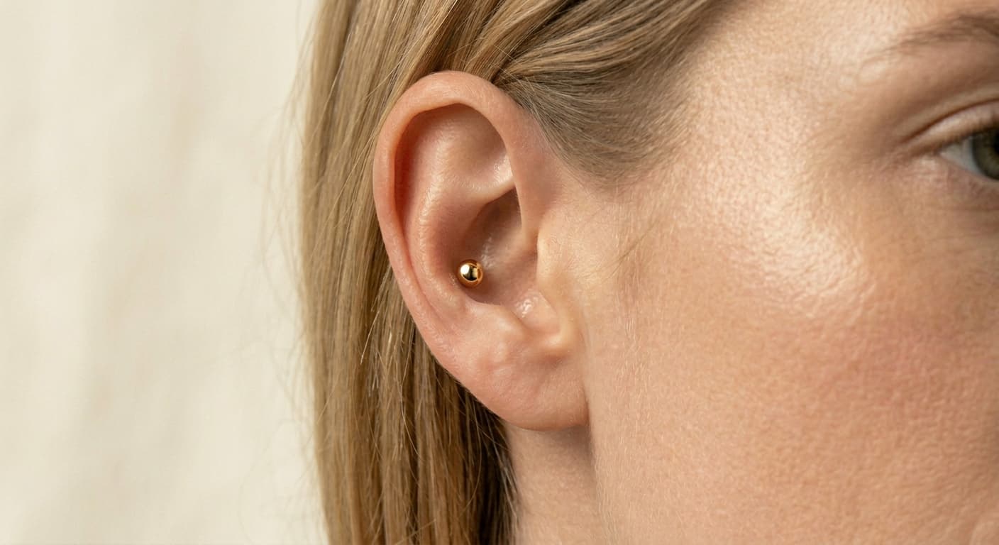Conch Piercing placement reference